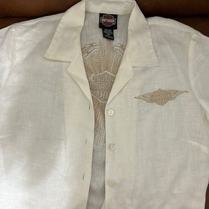Harley Davidson Linen Button down